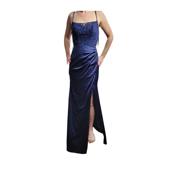 La Femme Dresses & Skirts - La Femme Dress 29888 DRESS Navy Blue NEW